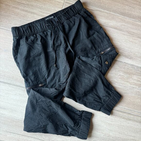 Banana Republic Black Convertible Cargo Jogger Pants - Women's Size Small - Picture 1 of 9